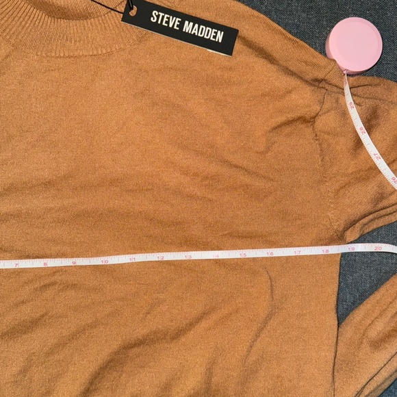 Steve Madden New with tag Greta Turtleneck Camel sweater minidress size small - Picture 7 of 7